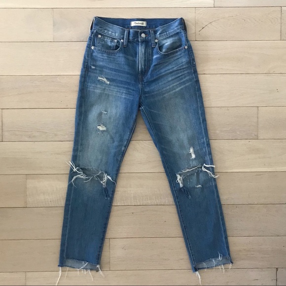 Madewell Denim - Madewell Perfect Vintage Jeans with Rips & Fraying